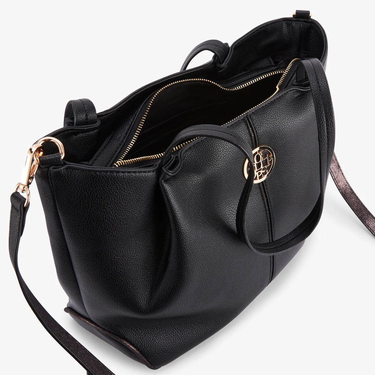 Grand sac shopper L noir Osani - Image 4