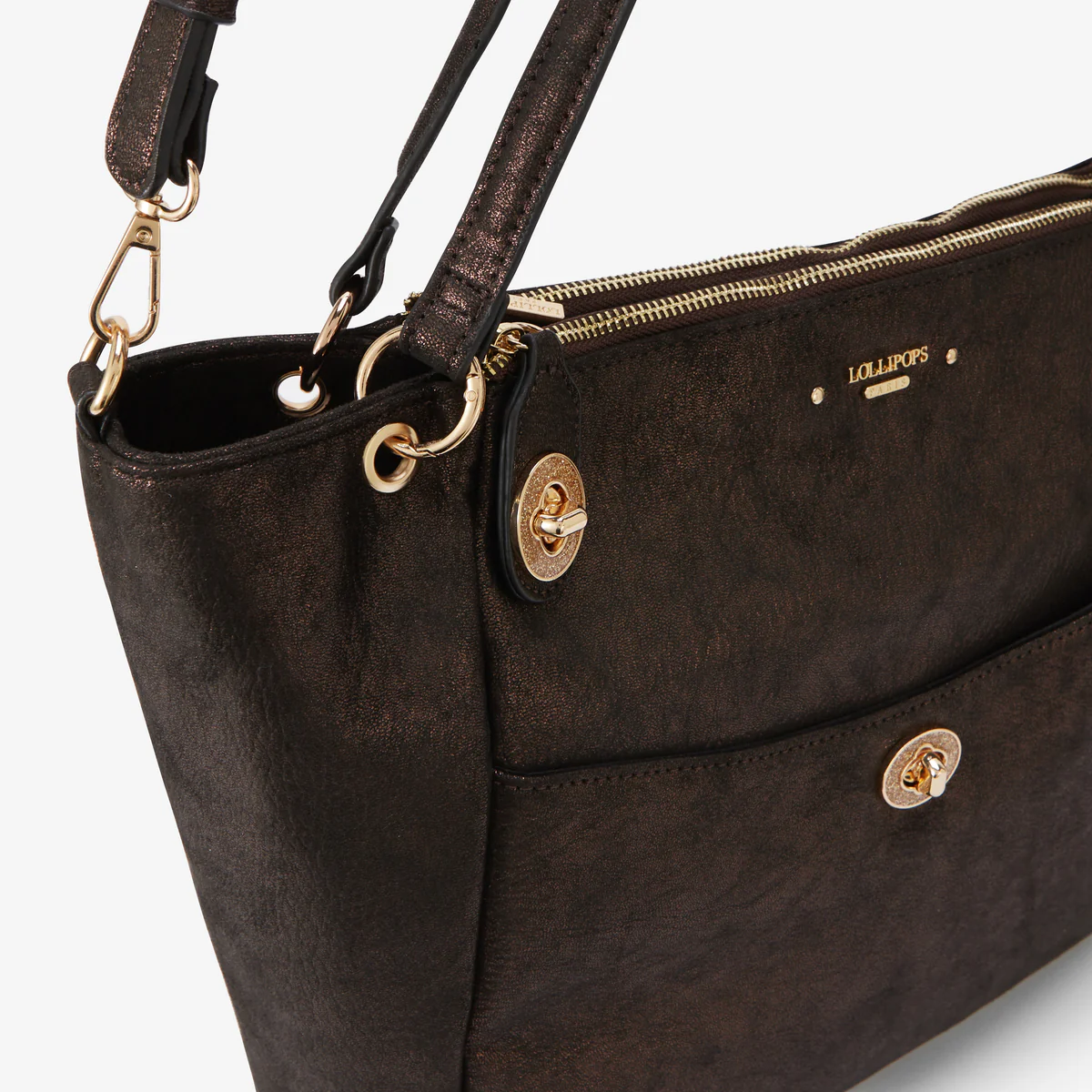 Grand sac shopper marron Roselyne - Image 5