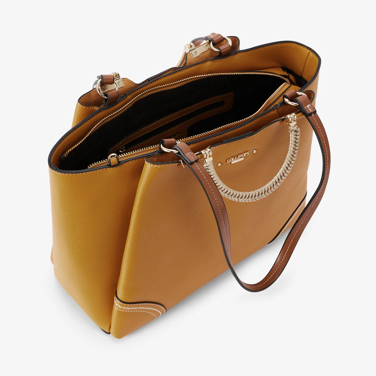 Grand sac shopper moutarde Ronnie - Image 4