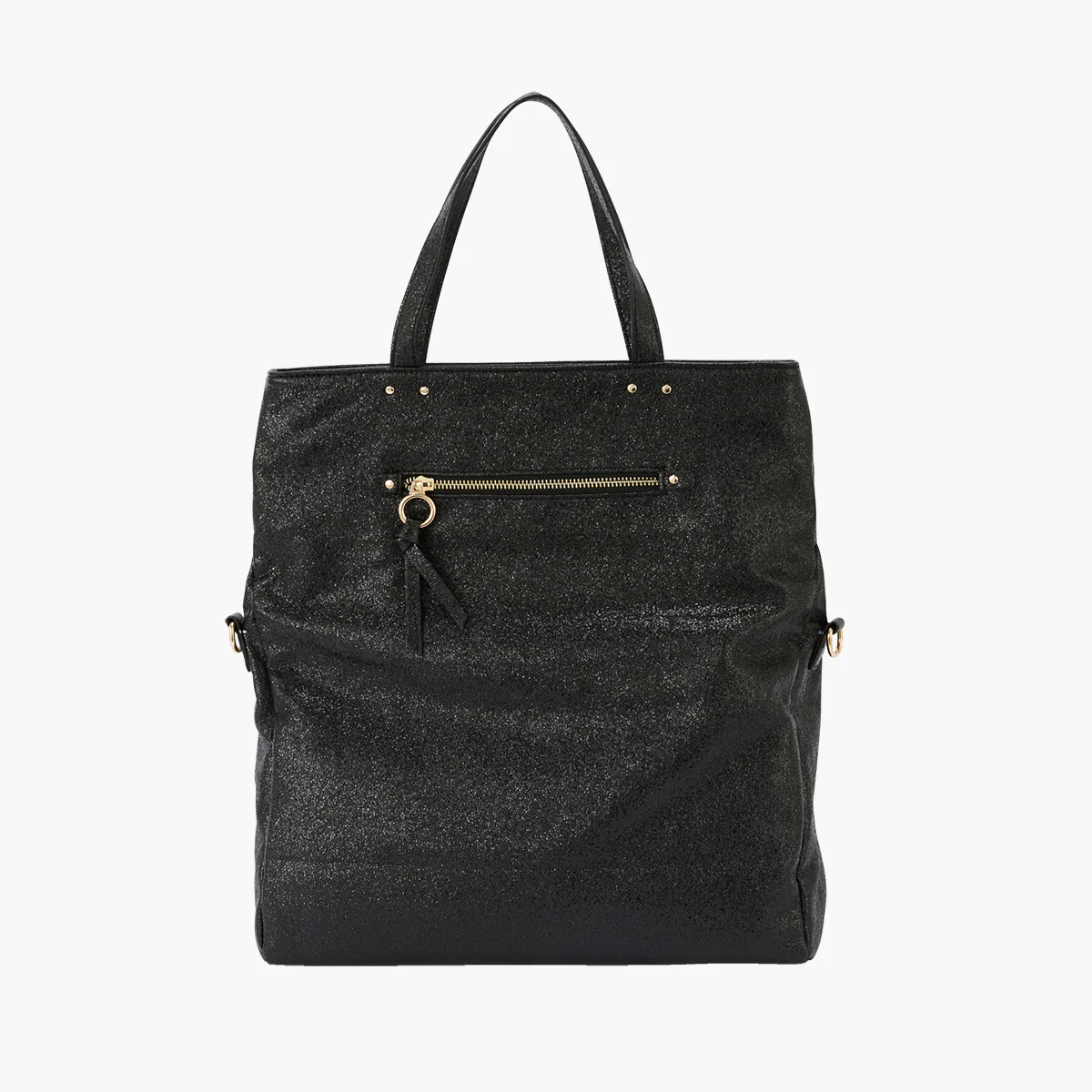 Grand sac shopper noir Pasqua - Image 2