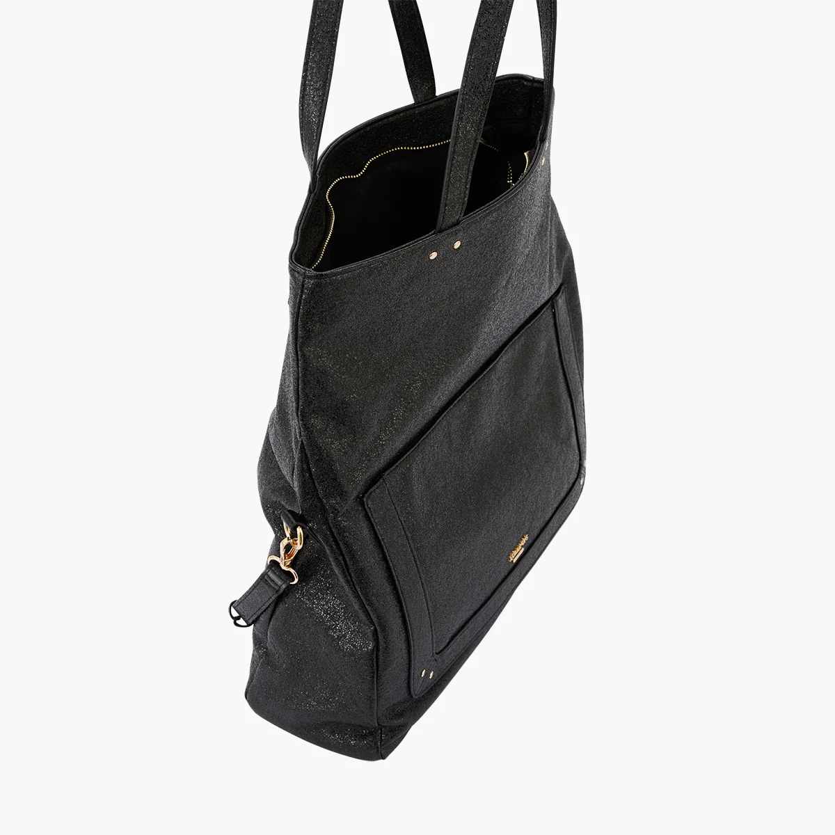 Grand sac shopper noir Pasqua - Image 4