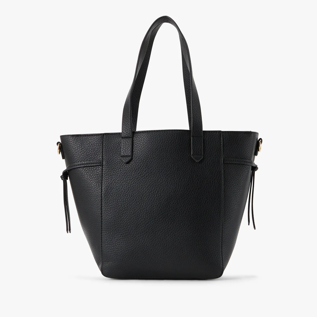 Grand sac shopper noir Pivoine - Image 2