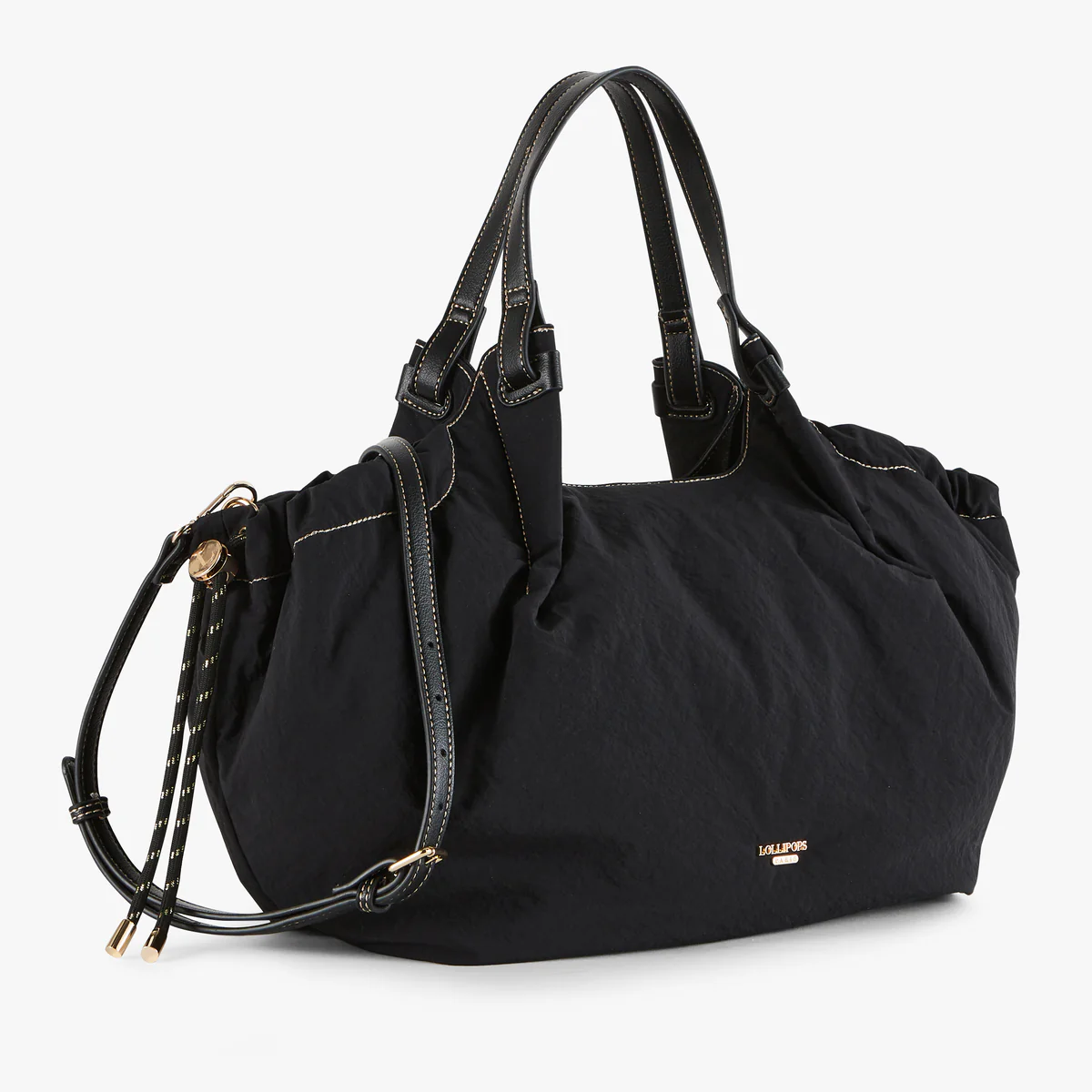 Grand sac shopper noir Pome - Image 4