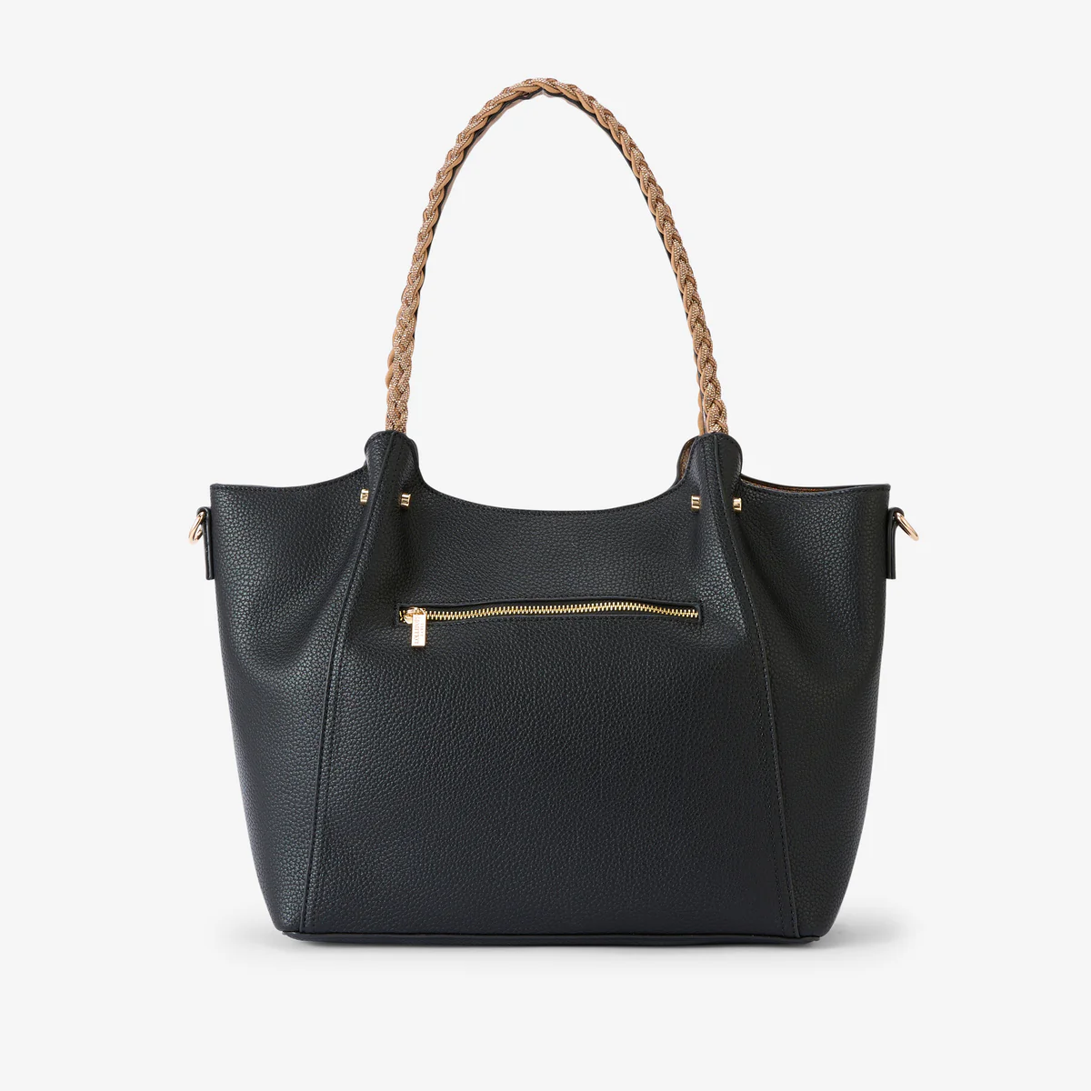 Grand sac shopper noir Rocapina - Image 3