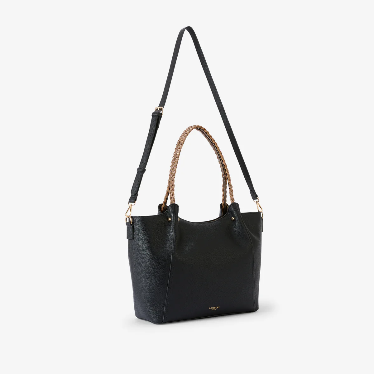Grand sac shopper noir Rocapina - Image 4