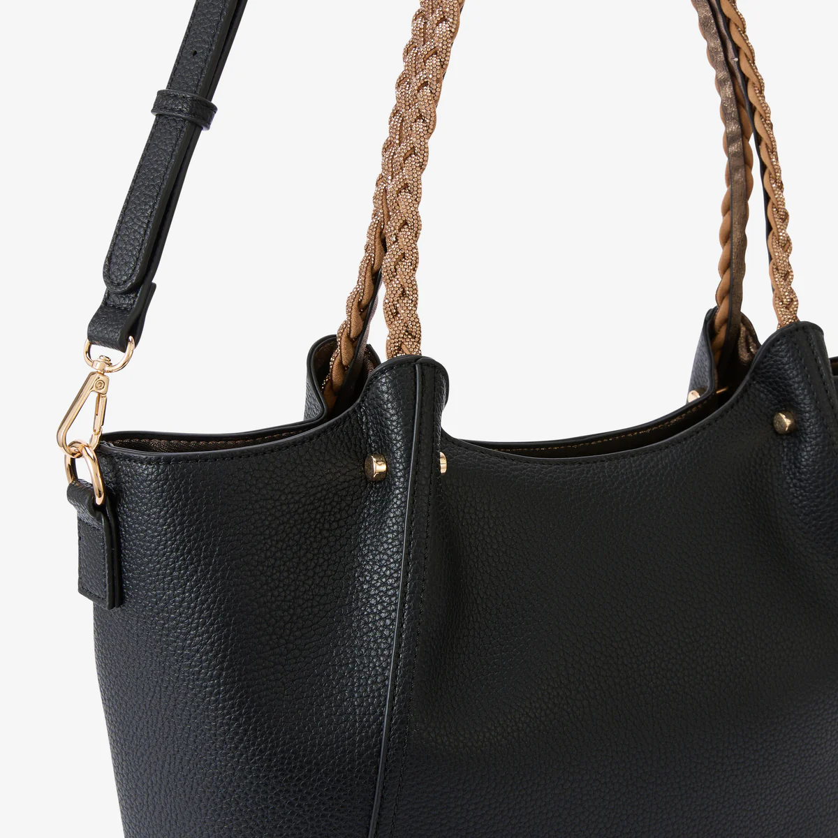 Grand sac shopper noir Rocapina - Image 6