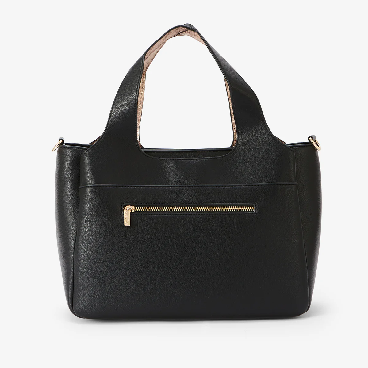 Grand sac shopper noir Romana - Image 2