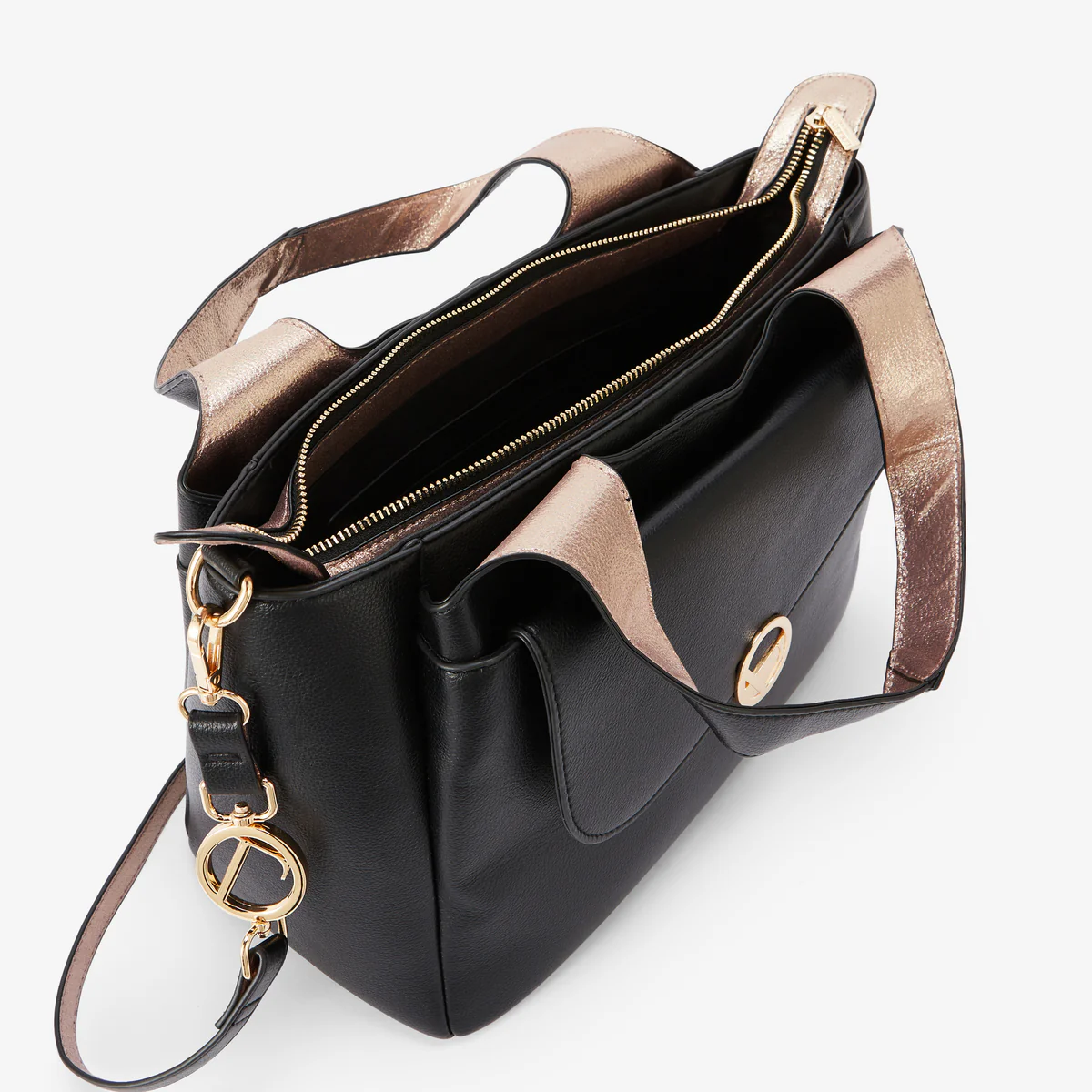 Grand sac shopper noir Romana - Image 4