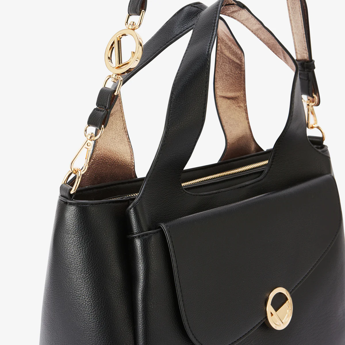 Grand sac shopper noir Romana - Image 5