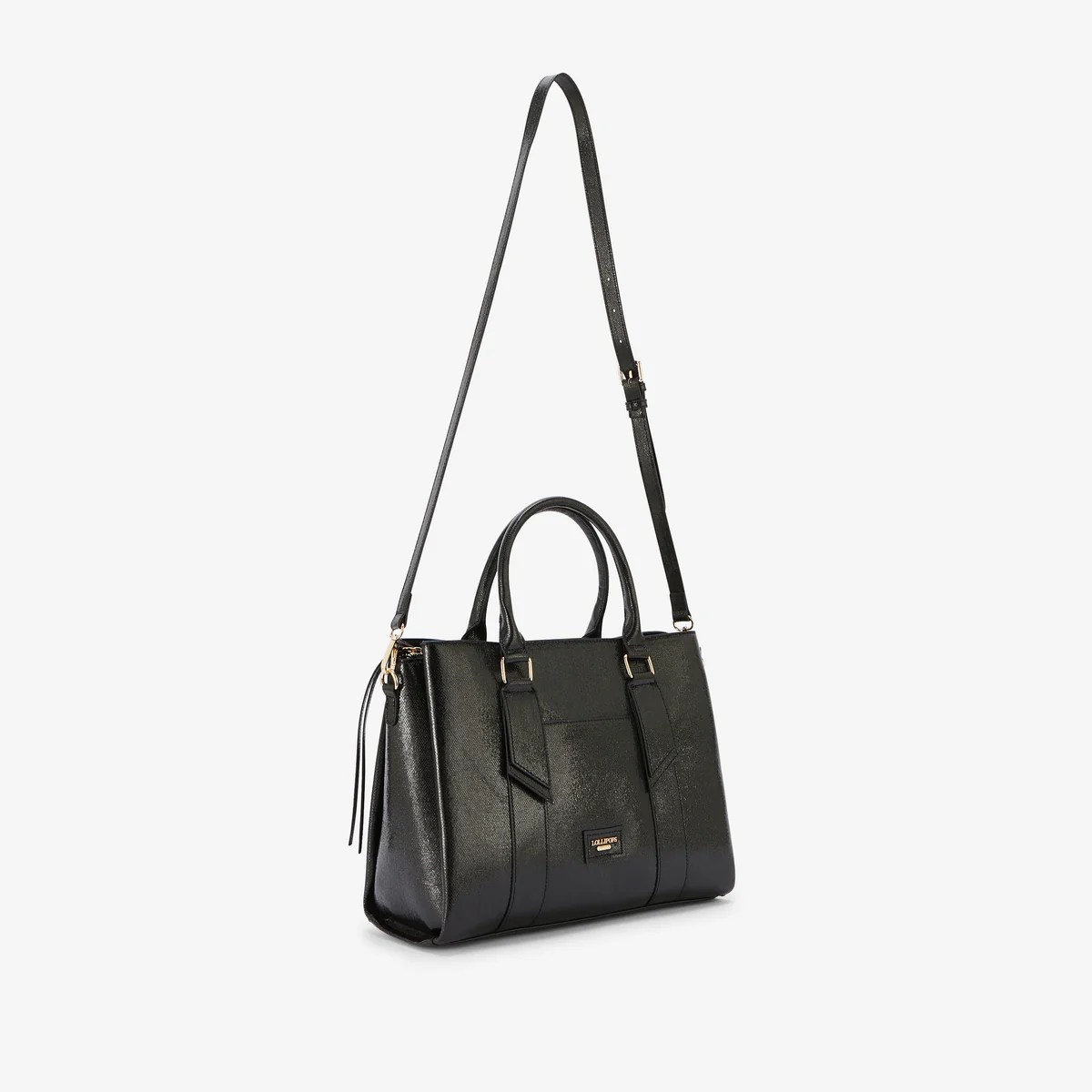 Grand sac shopper noir Romane - Image 3