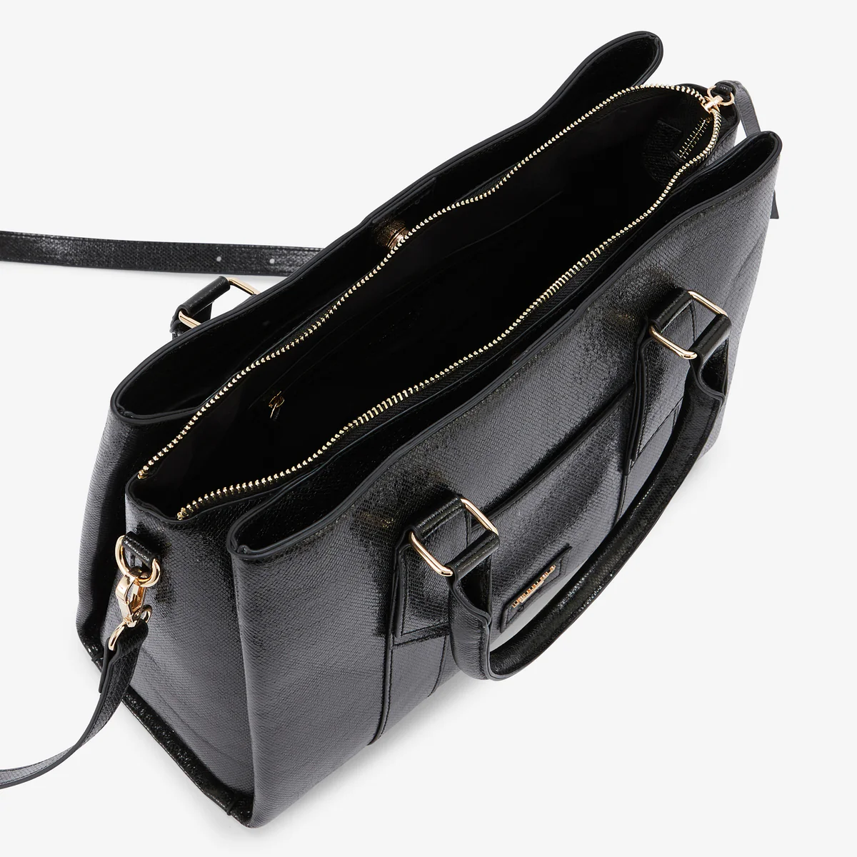 Grand sac shopper noir Romane - Image 4