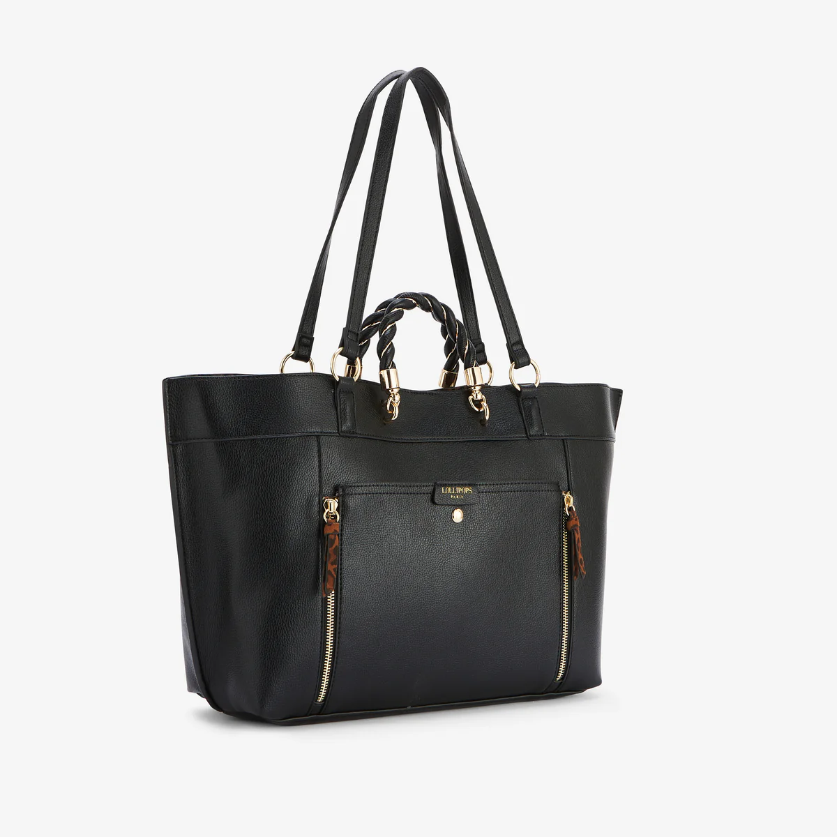 Grand sac shopper noir Rosazia - Image 3