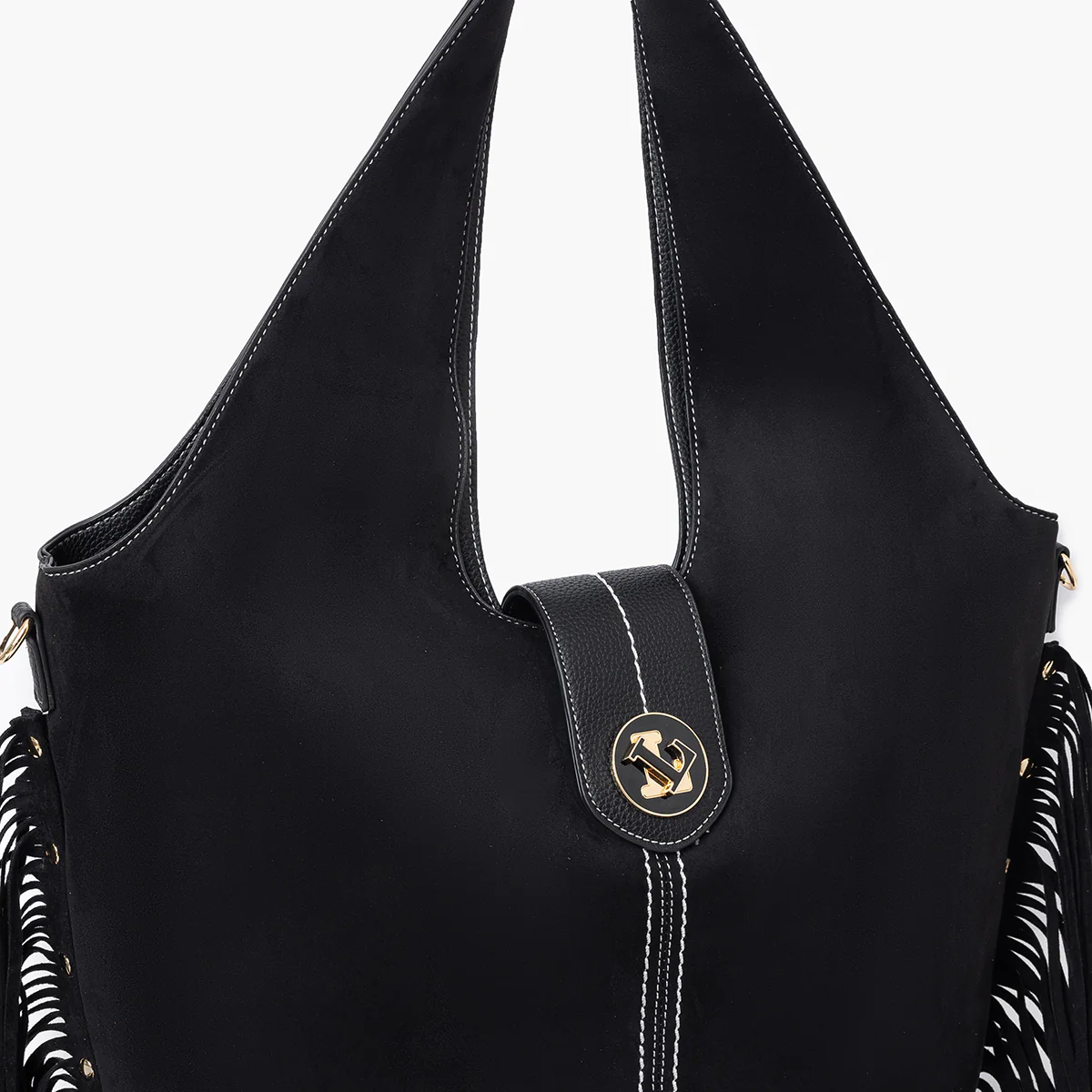 Grand sac shopper noir Sammy - Image 5