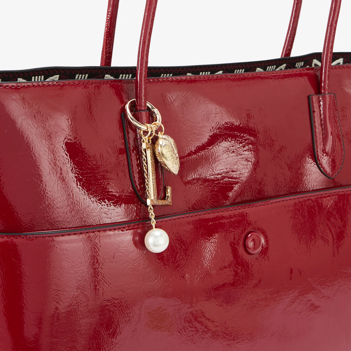 Grand sac shopper rouge Rosario - Image 5