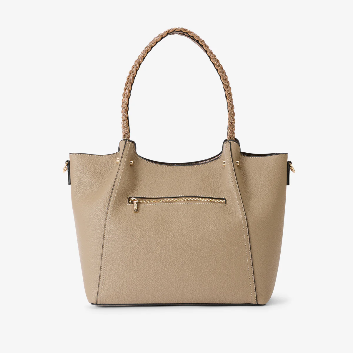 Grand sac shopper taupe Rocapina - Image 2