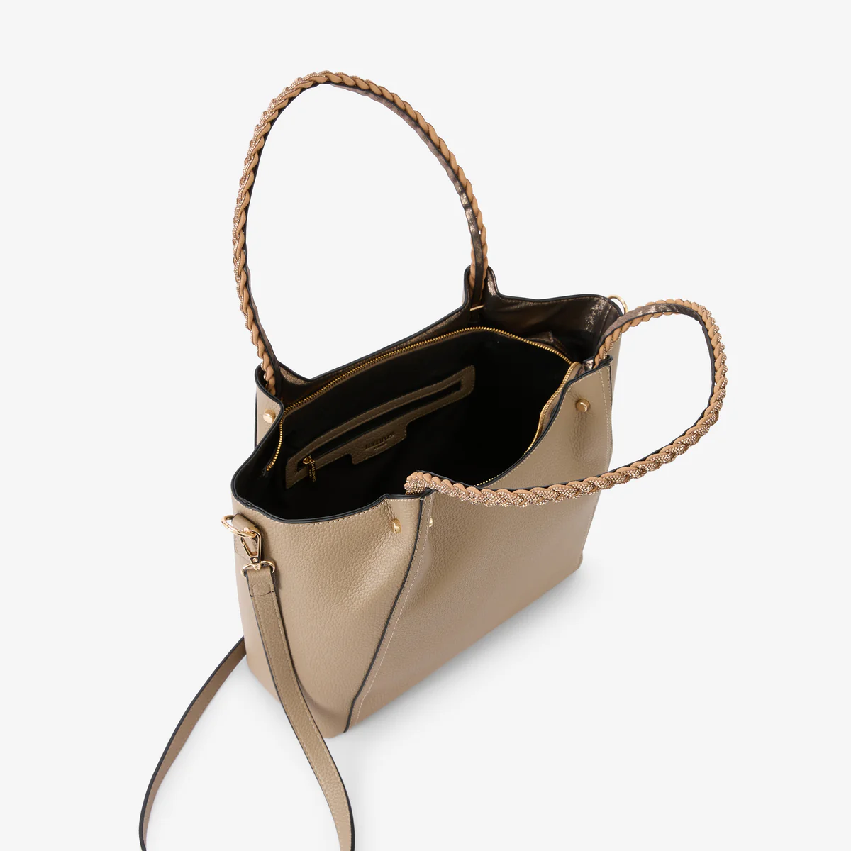 Grand sac shopper taupe Rocapina - Image 4