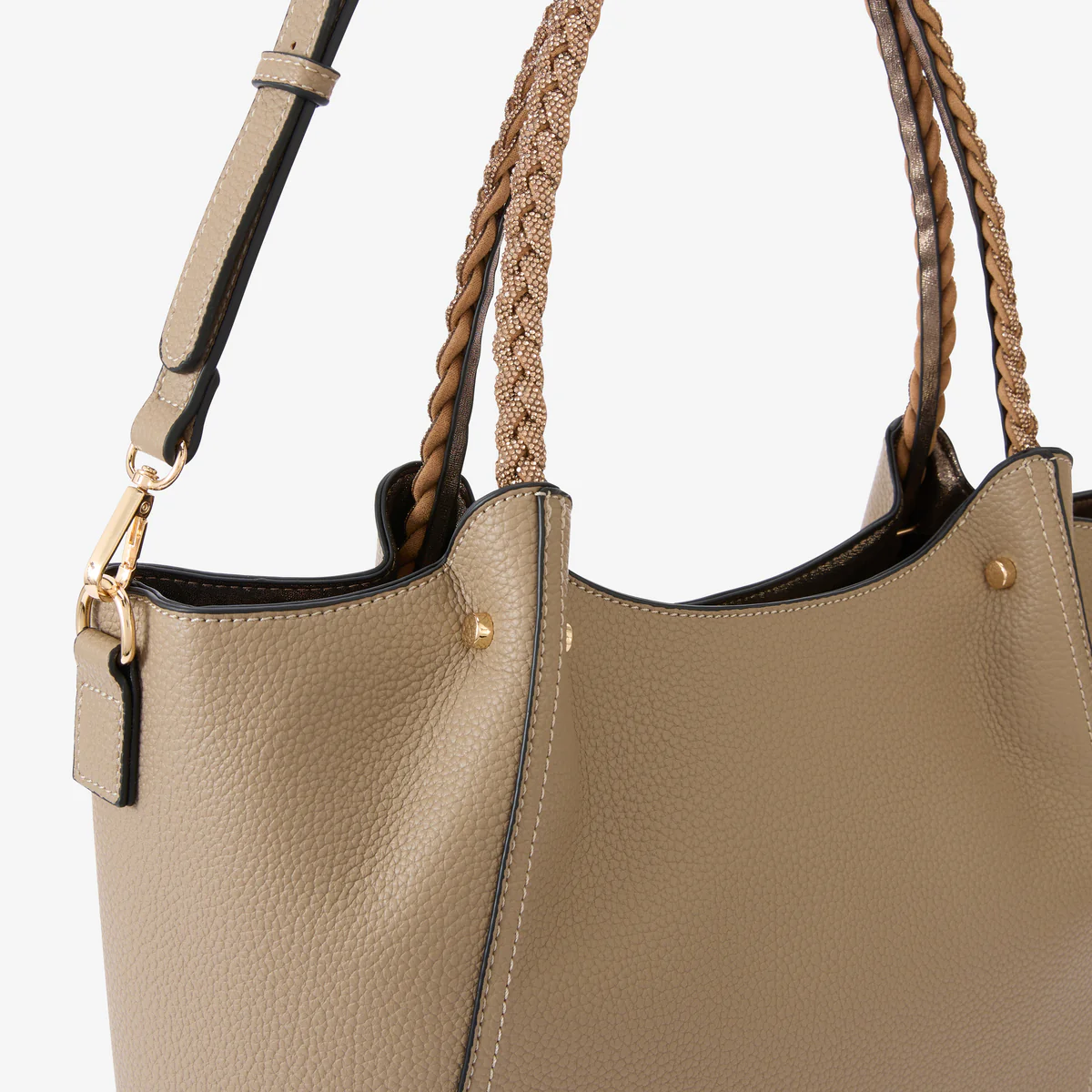 Grand sac shopper taupe Rocapina - Image 5