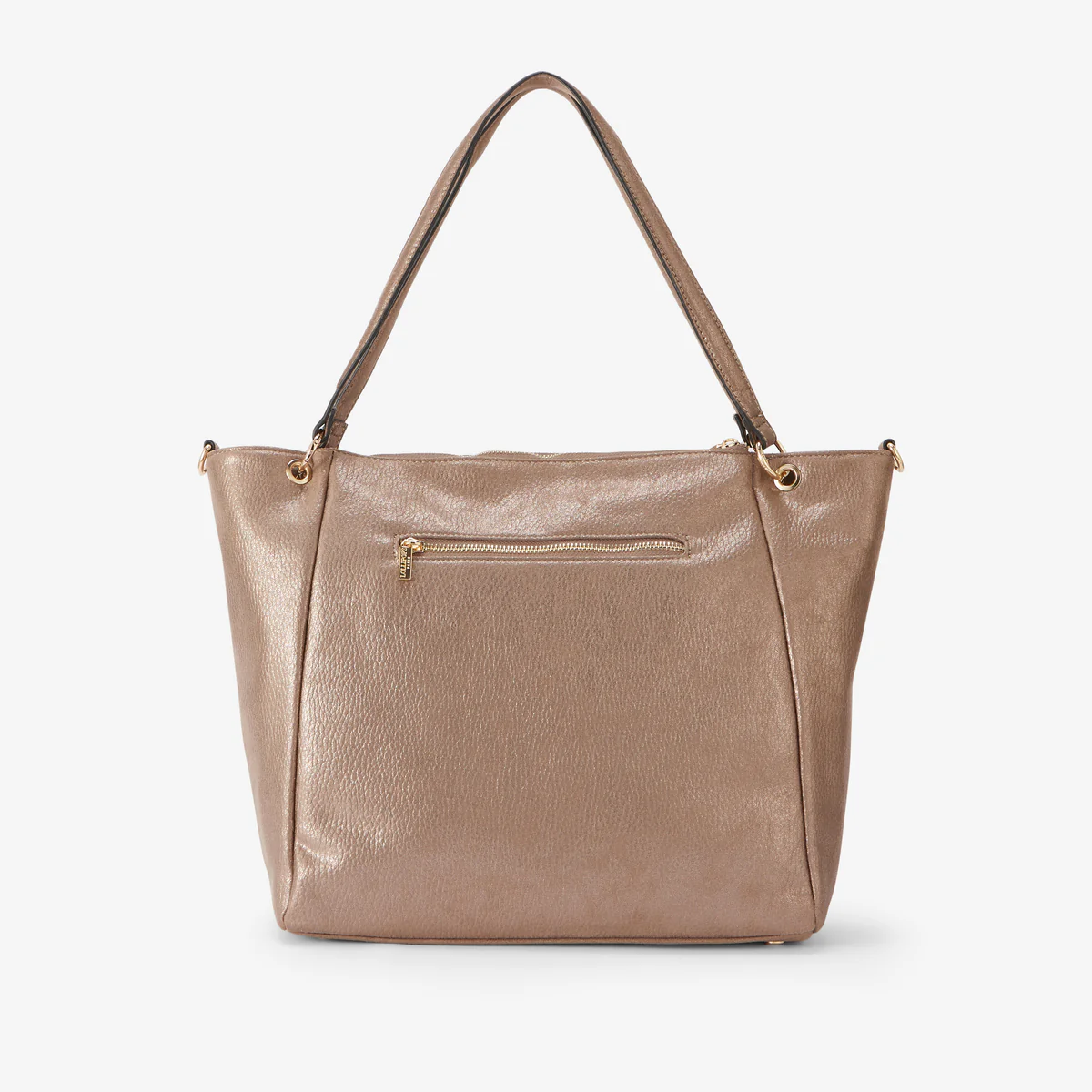 Grand sac shopper taupe Roselyne - Image 2