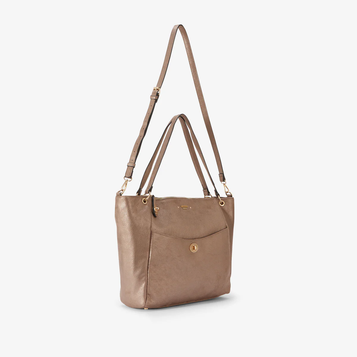 Grand sac shopper taupe Roselyne - Image 3