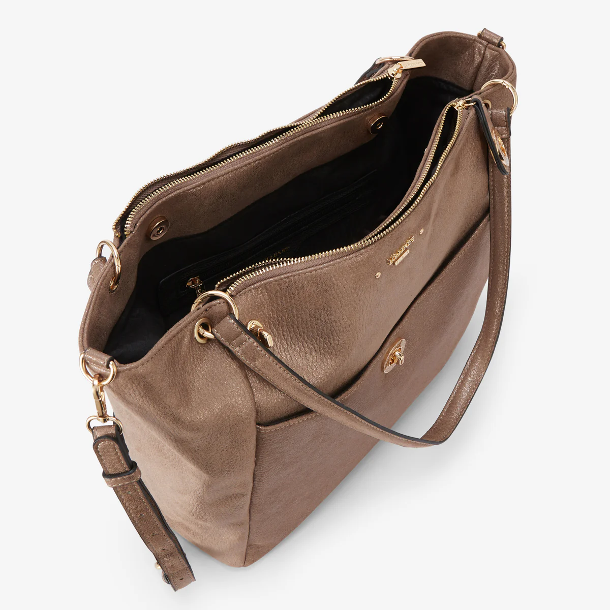Grand sac shopper taupe Roselyne - Image 4