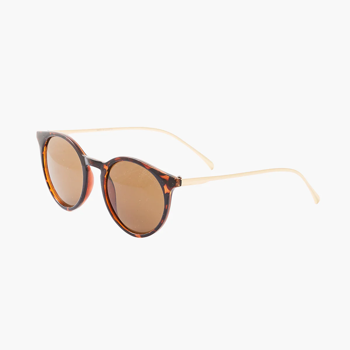 Lunettes de soleil rondes marrons - Image 2