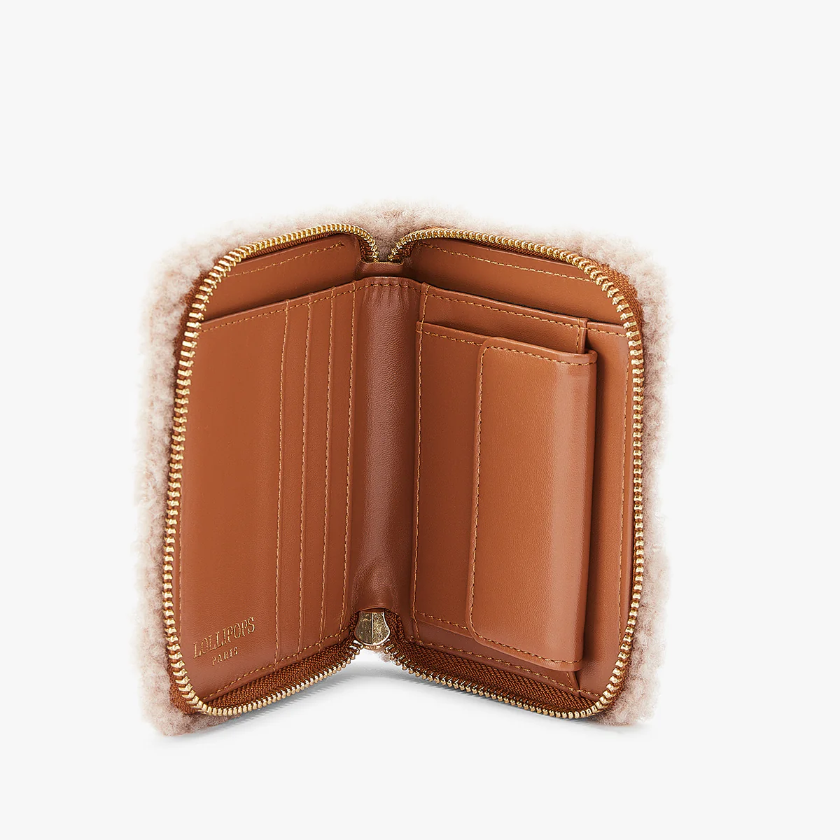 Petit portefeuille beige Manduria - Image 4