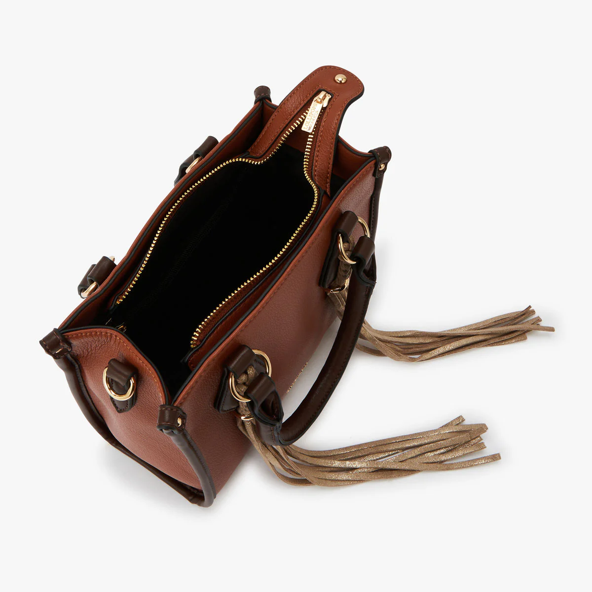 Petit sac à main camel Malawi - Image 4