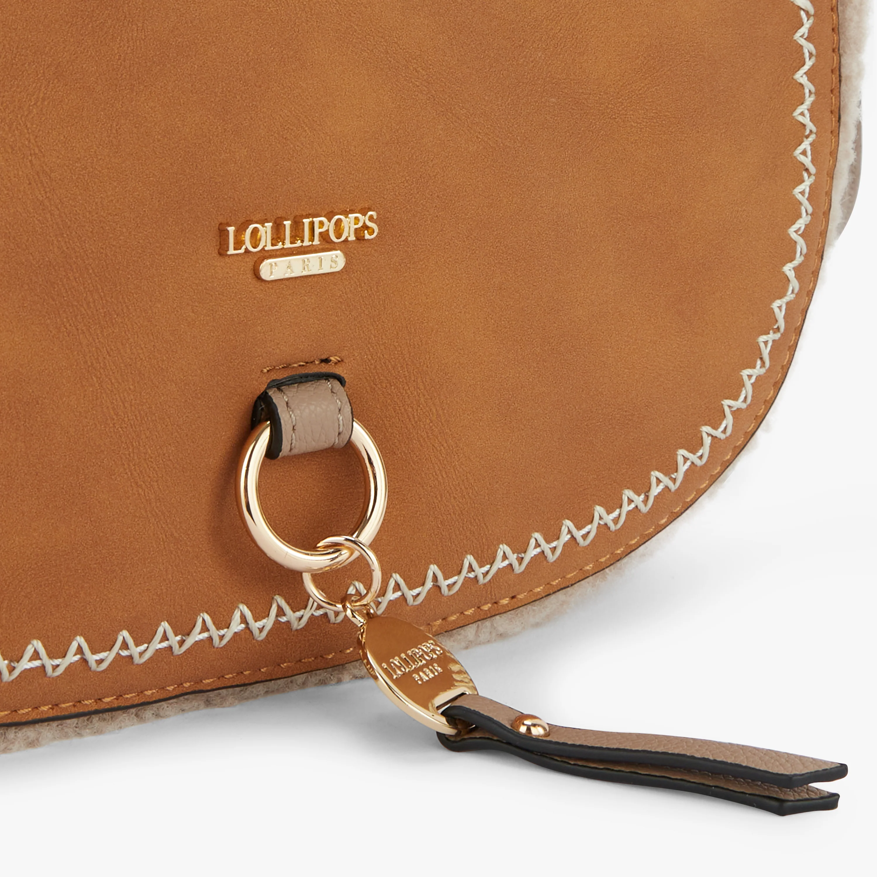 Petit sac bandoulière beige Manduria - Image 5