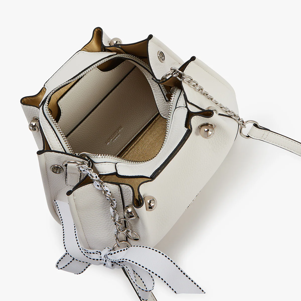 Petit sac bandoulière blanc Loreto - Image 4