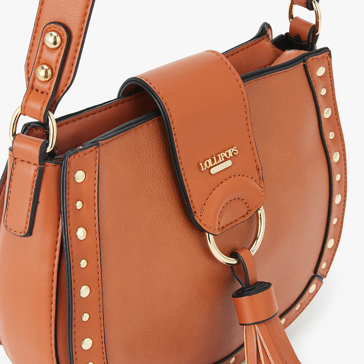 Petit sac bandoulière camel Lano - Image 5