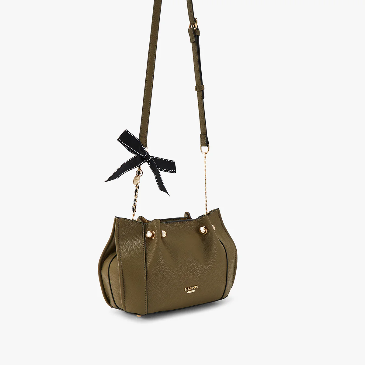 Petit sac bandoulière kaki Loreto - Image 3