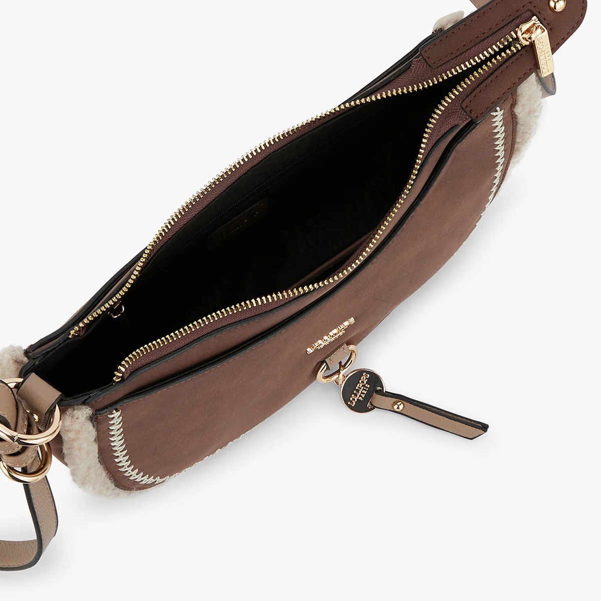 Petit sac bandoulière marron Manduria - Image 4