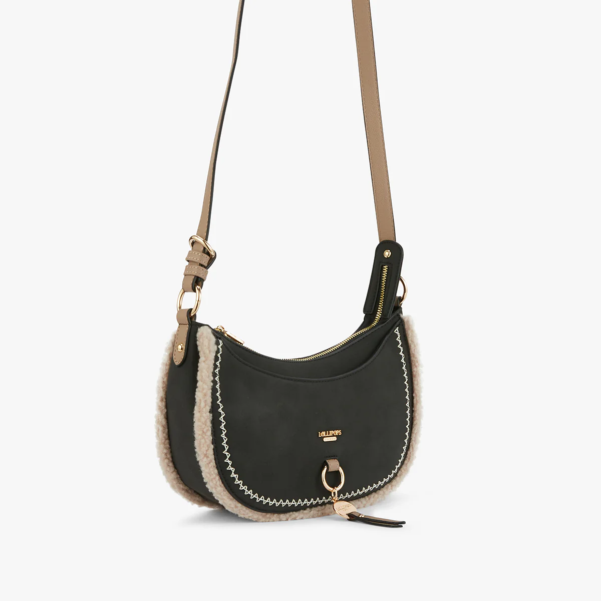 Petit sac bandoulière noir Manduria - Image 3