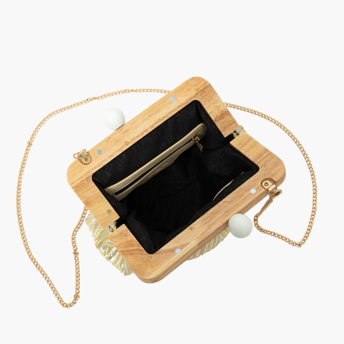 Petit sac frame jaune Swann - Image 4