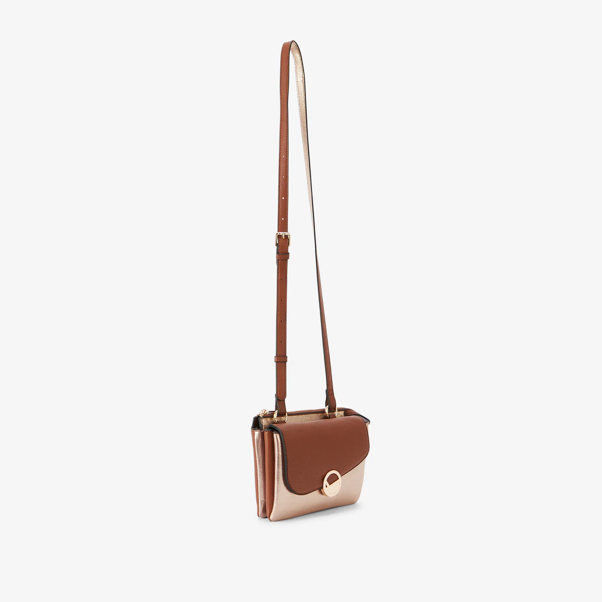 Petit sac multi poches camel Romana - Image 3