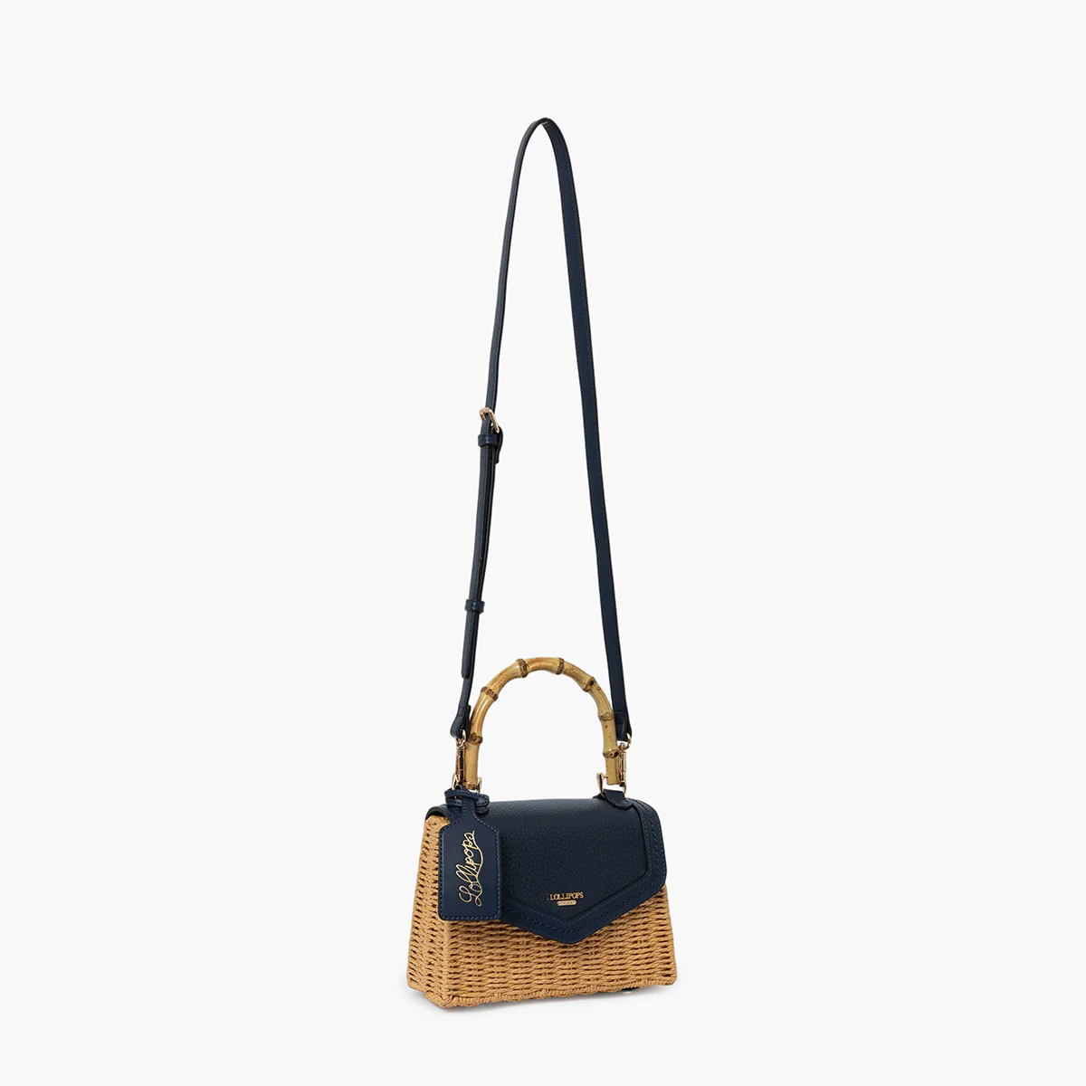 Petit sac porté épaule bleu marine Sham - Image 3