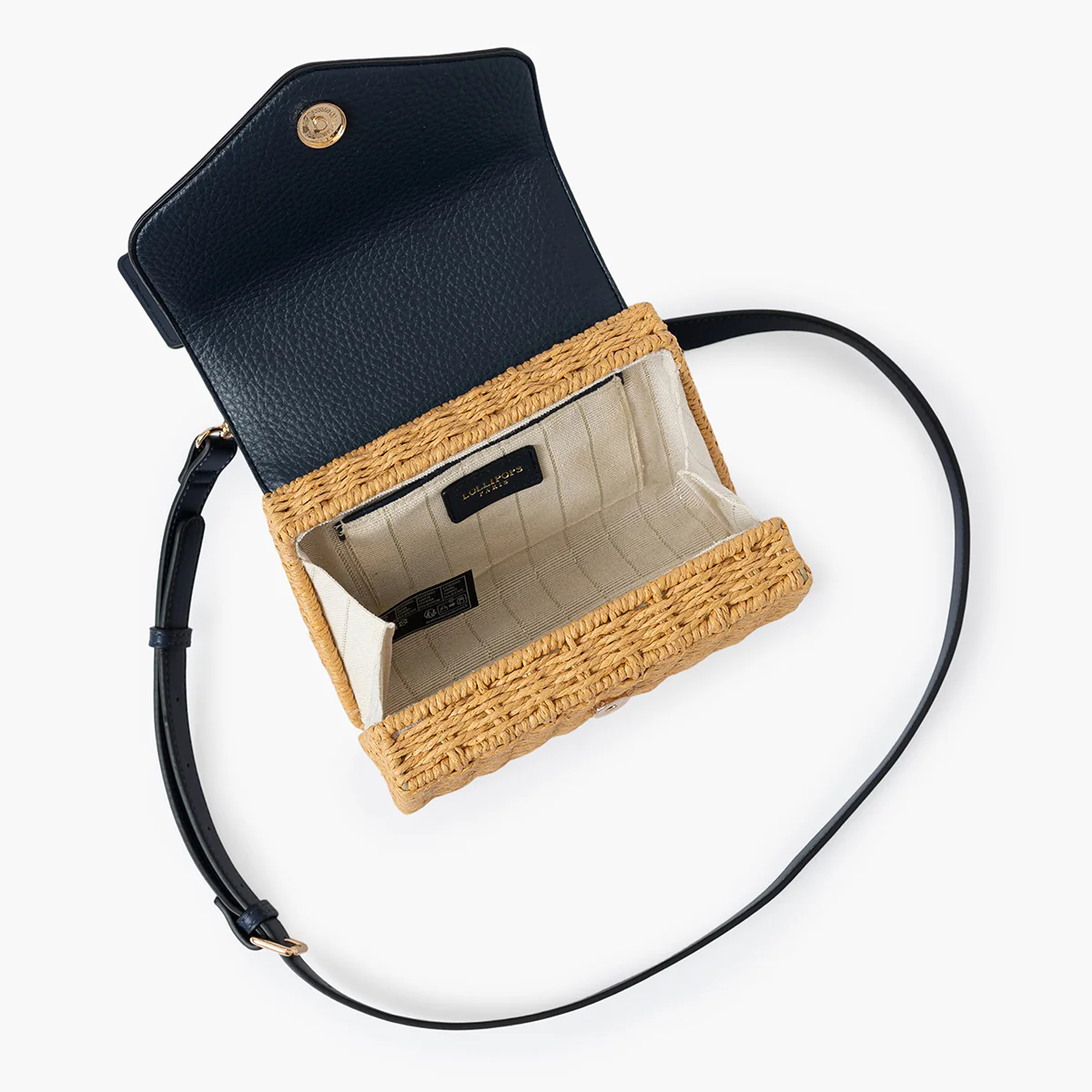 Petit sac porté épaule bleu marine Sham - Image 4
