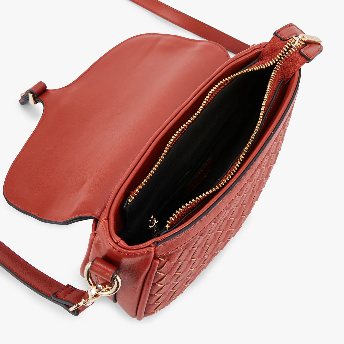 Petit sac porté épaule brique Osmoy - Image 4