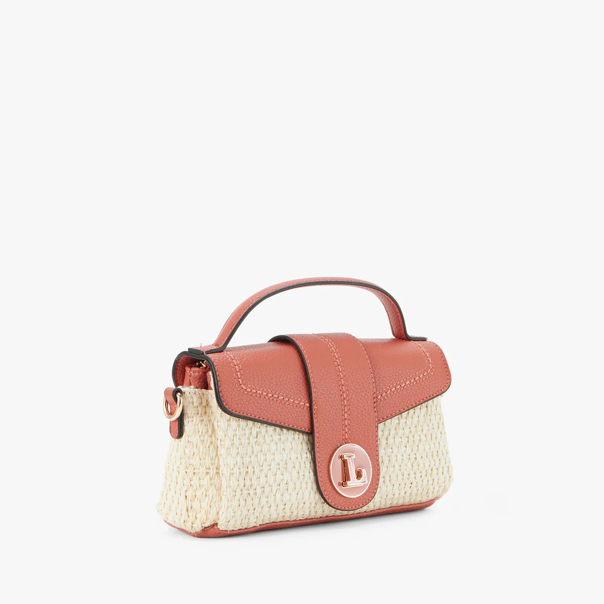 Petit sac porté épaule brique Patsy - Image 3