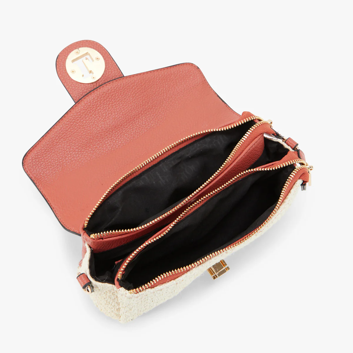 Petit sac porté épaule brique Patsy - Image 4
