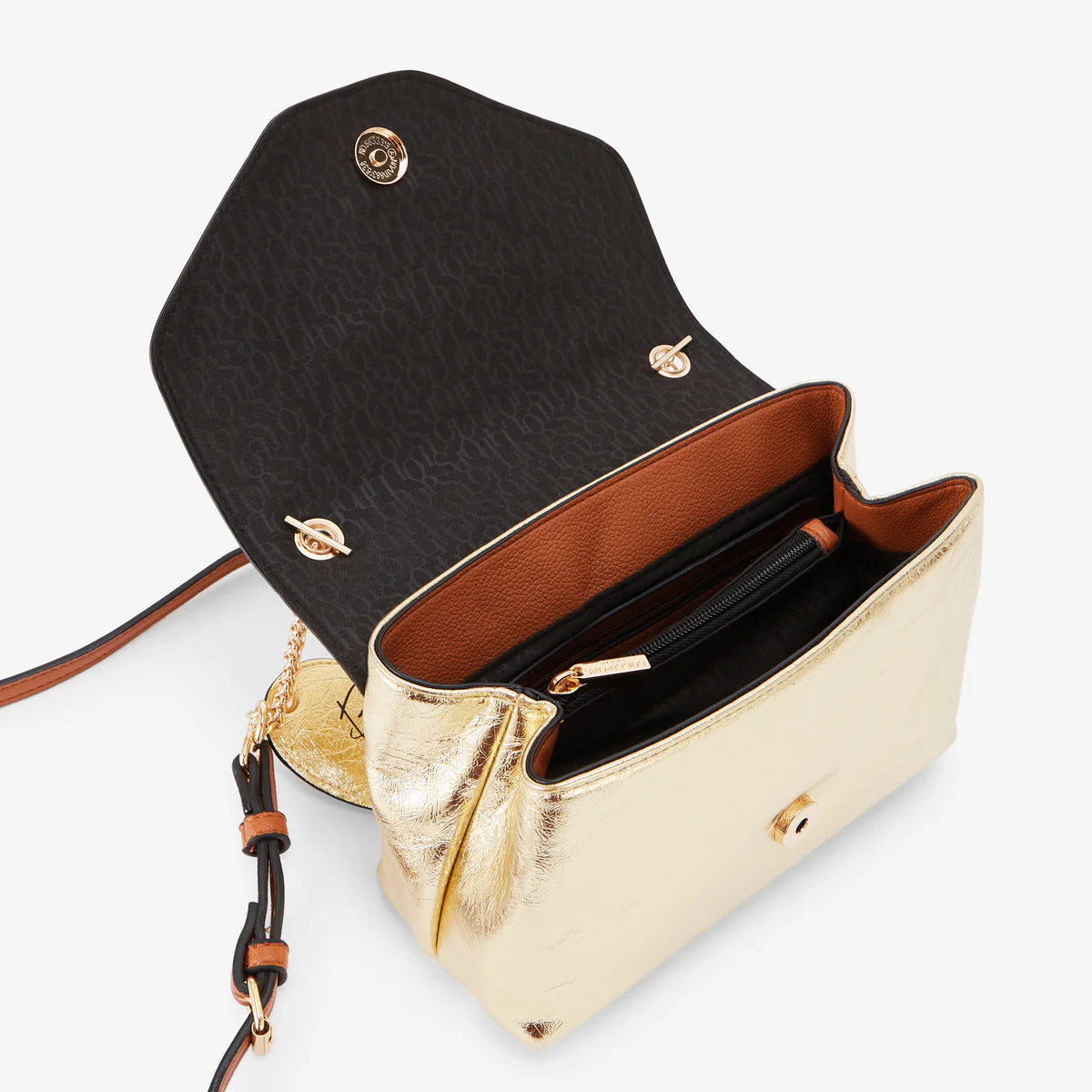Petit sac porté épaule dore Rody - Image 4