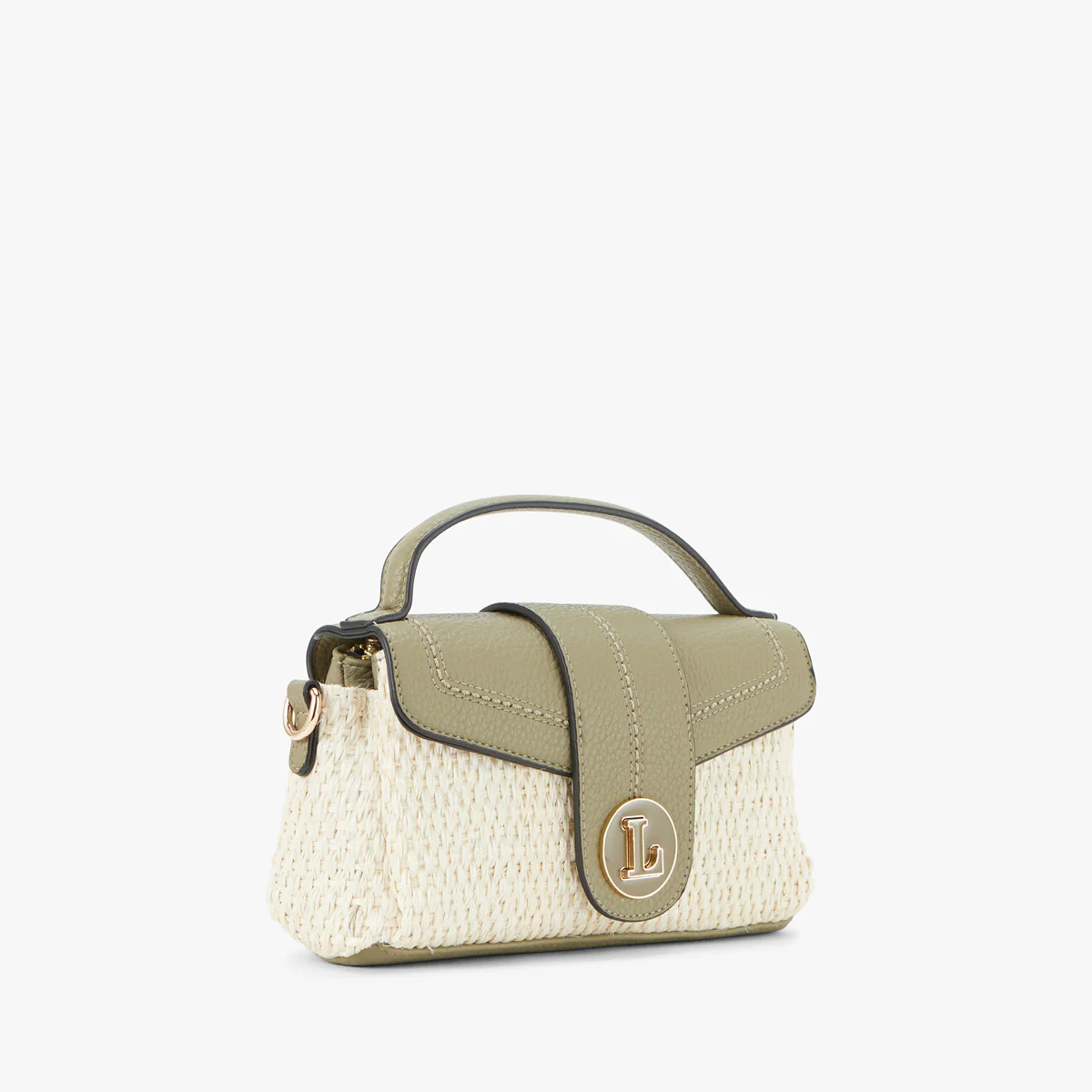 Petit sac porté épaule kaki Patsy - Image 3