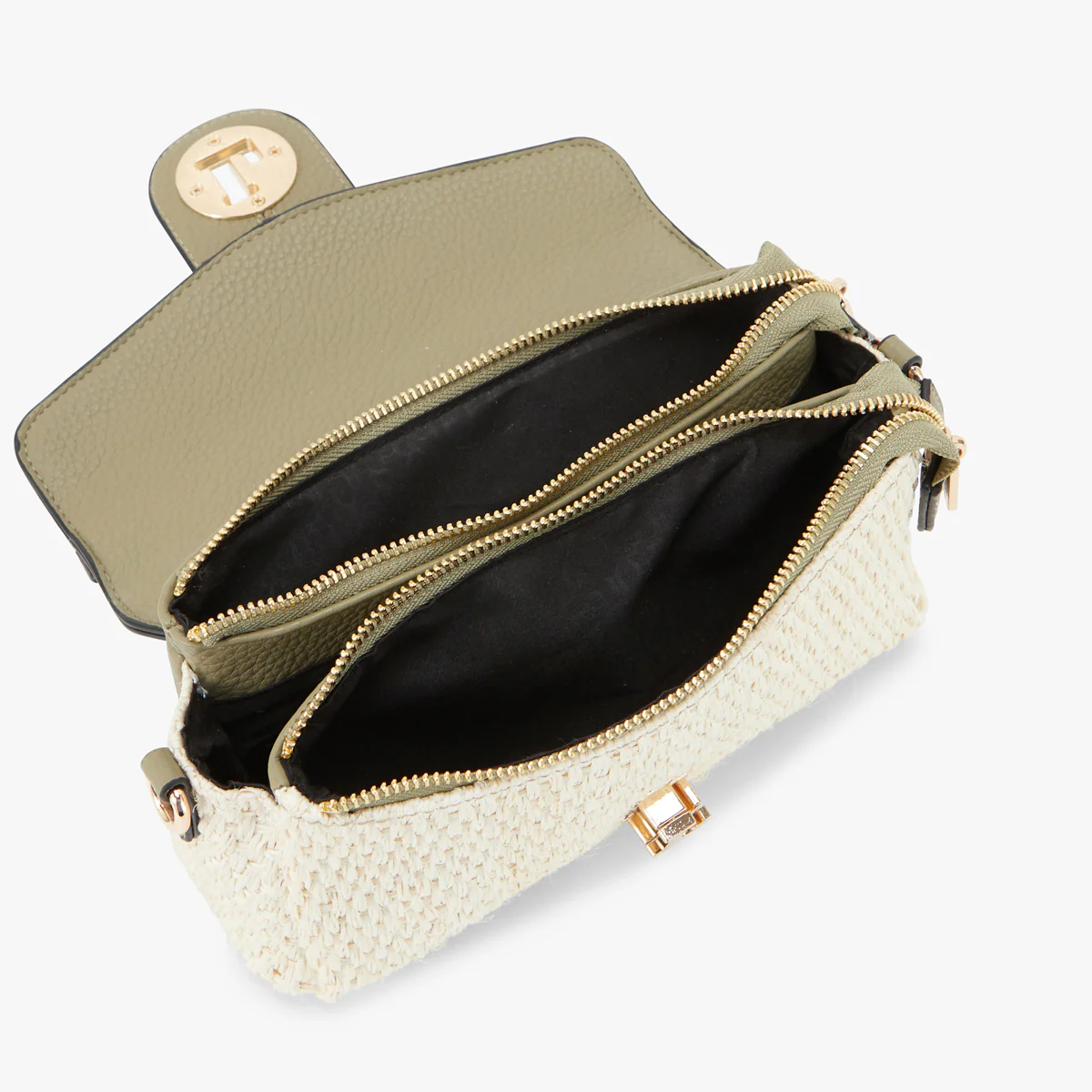 Petit sac porté épaule kaki Patsy - Image 4