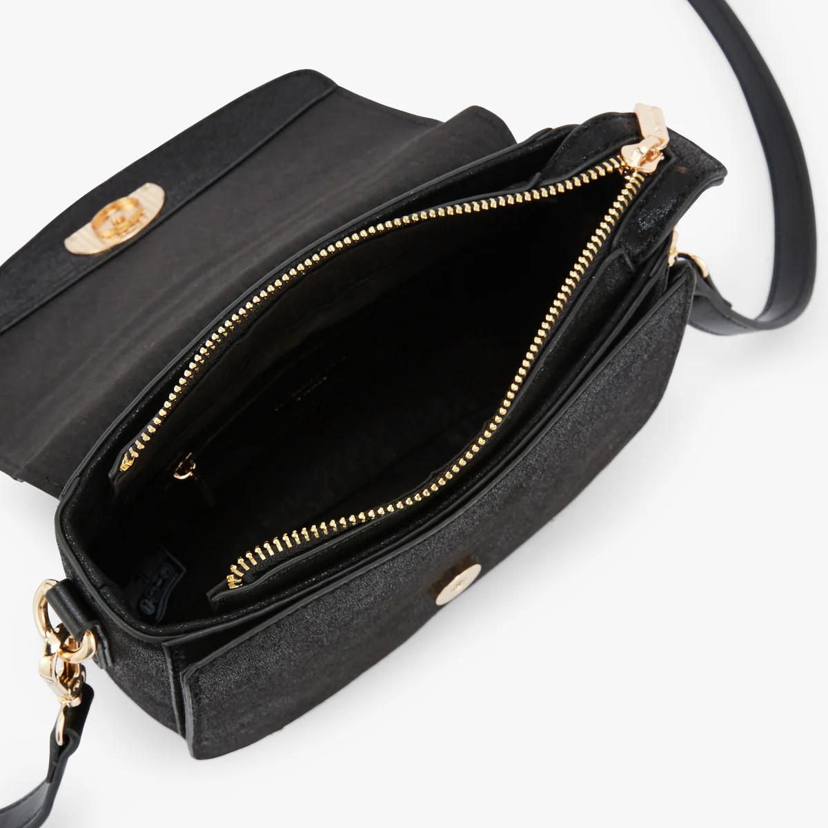 Petit sac porté épaule noir Okayama - Image 4