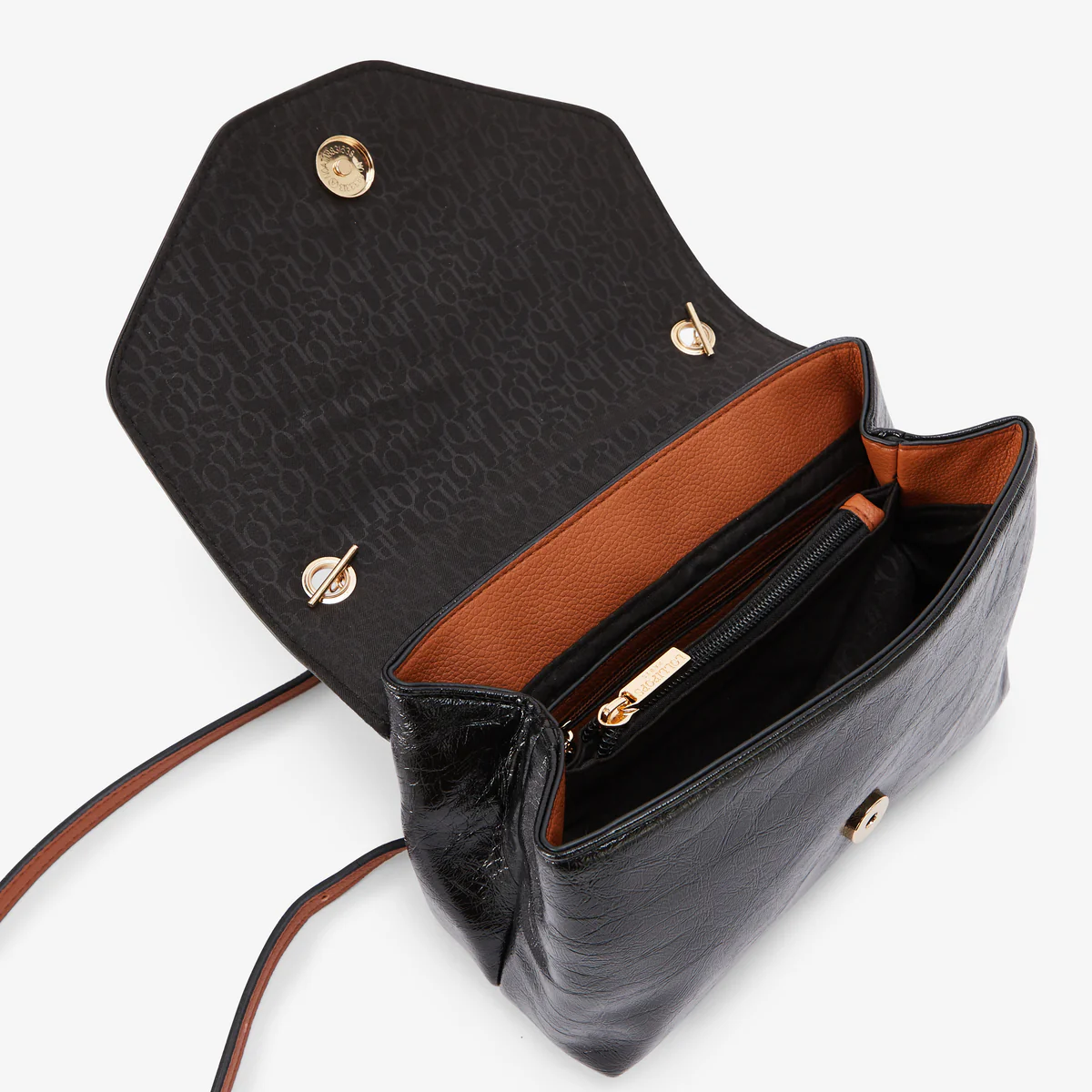 Petit sac porté épaule noir Rody - Image 4