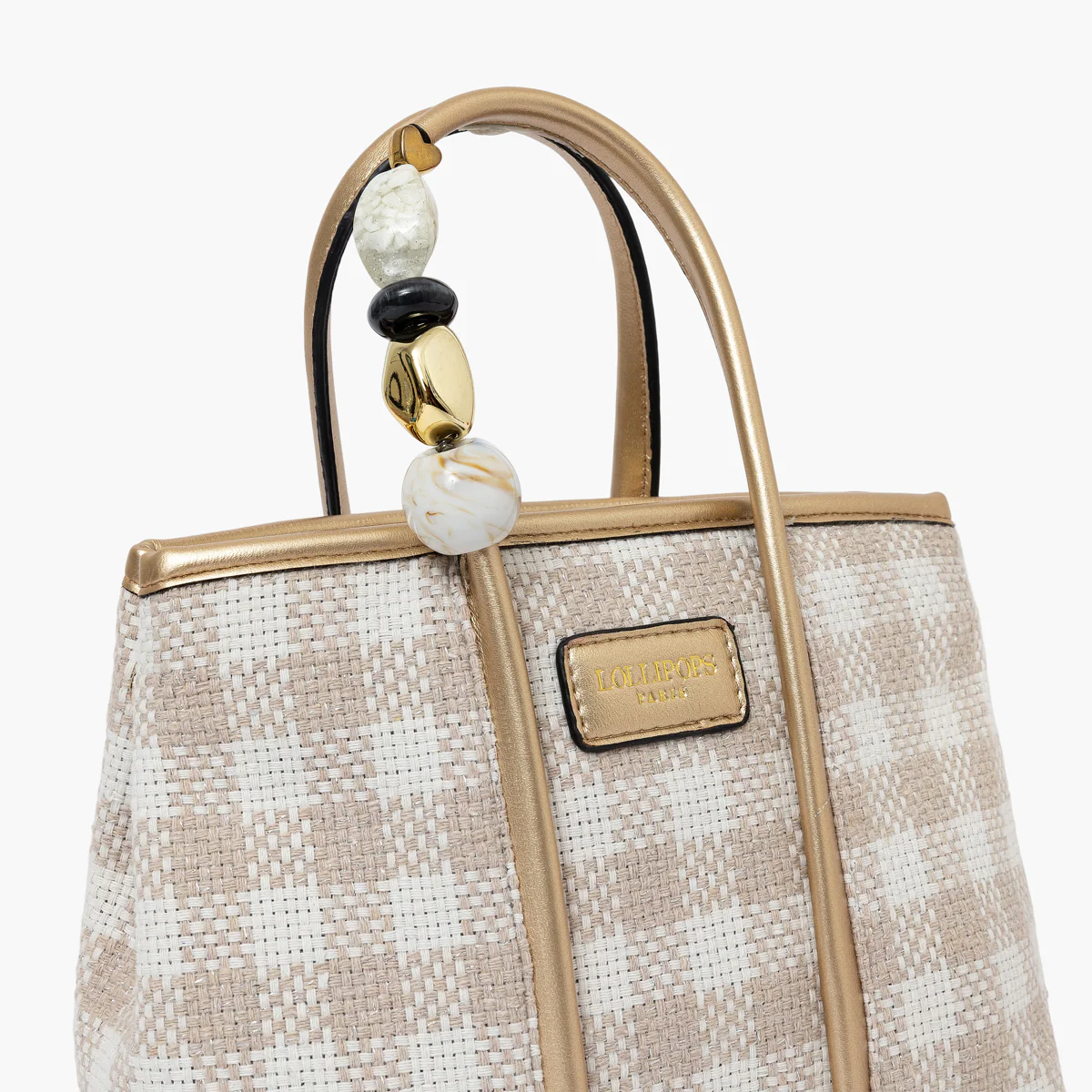 Petit sac shopper beige Samantha - Image 6