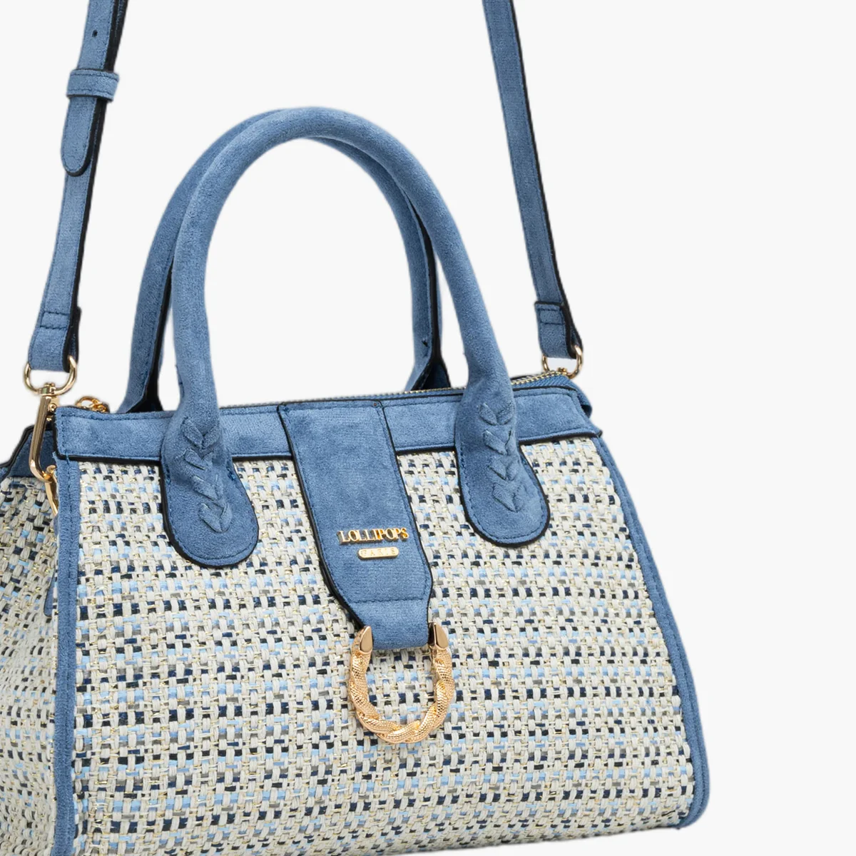 Petit sac shopper bleu Shai - Image 5