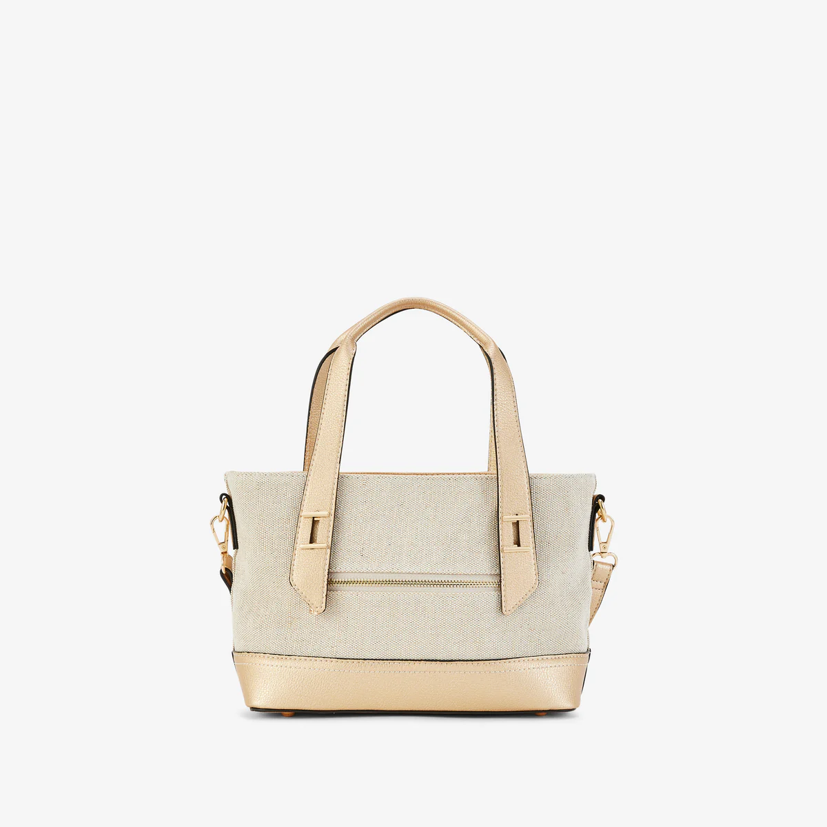 Petit sac shopper doré Patrizia - Image 3
