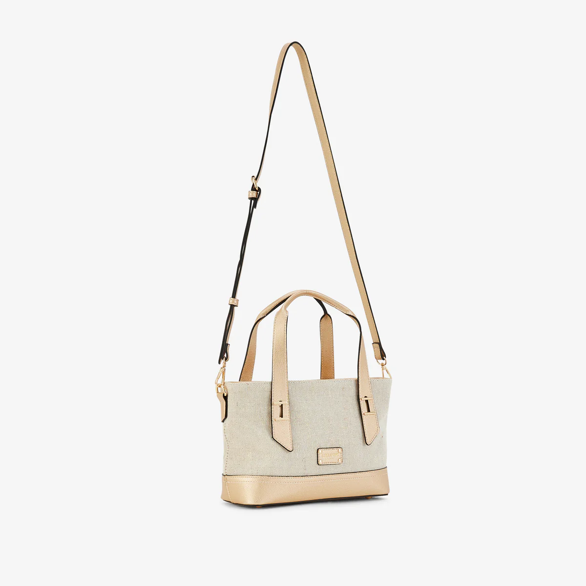 Petit sac shopper doré Patrizia - Image 4