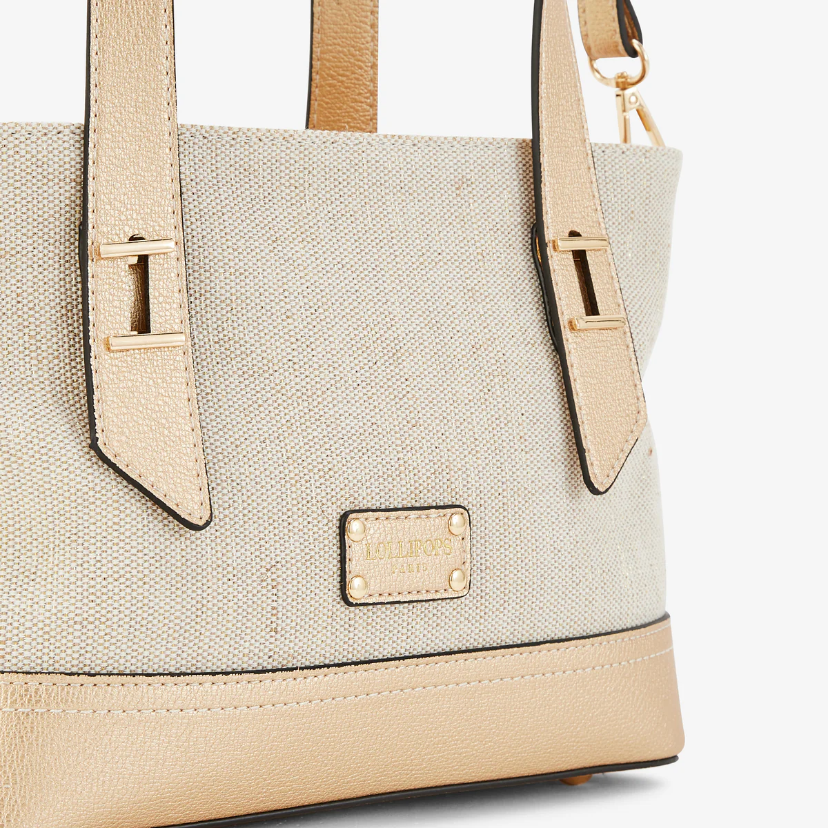 Petit sac shopper doré Patrizia - Image 5